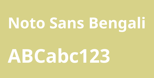 Noto Sans Bengali
