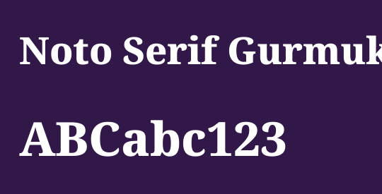 Noto Serif Gurmukhi ExtraBold