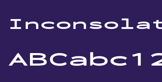 Inconsolata UltraExpanded ExtraBold