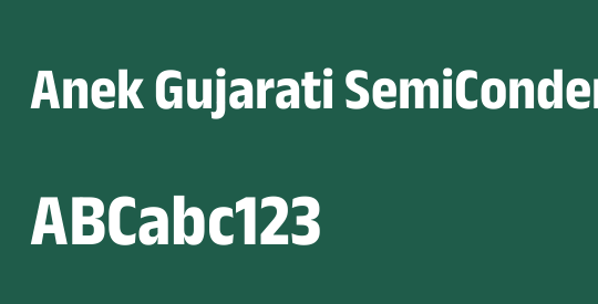 Anek Gujarati SemiCondensed