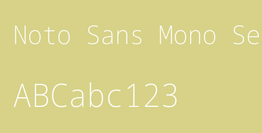 Noto Sans Mono SemiCondensed ExtraLight