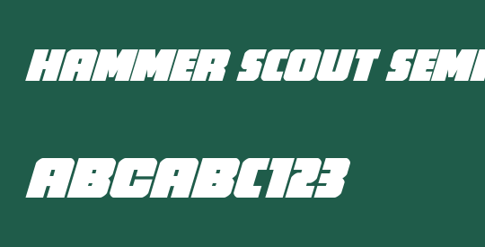 Hammer Scout Semi-Italic