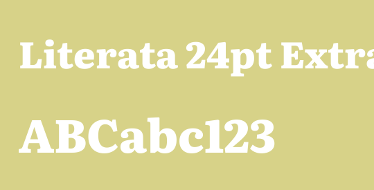 Literata 24pt ExtraBold