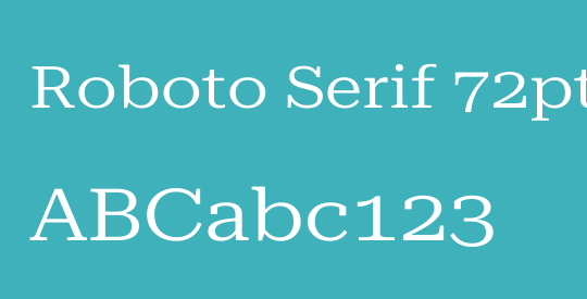 Roboto Serif 72pt ExtraExpanded