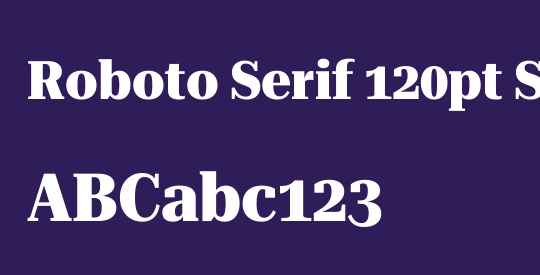 Roboto Serif 120pt SemiCondensed ExtraBold