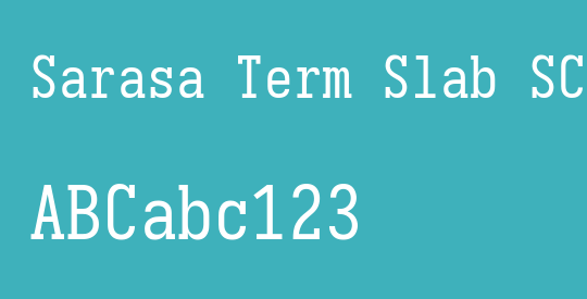 Sarasa Term Slab SC