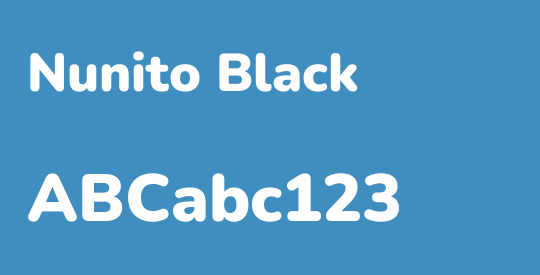 Nunito Black