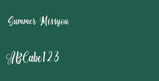 Summer Missyou