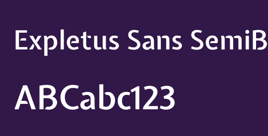 Expletus Sans SemiBold