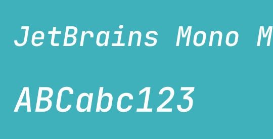 JetBrains Mono Medium