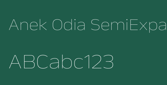 Anek Odia SemiExpanded Thin