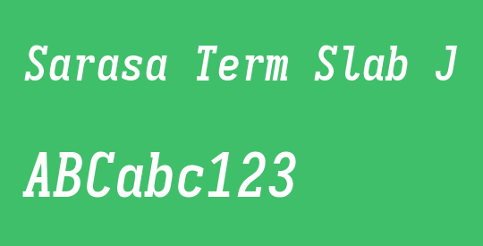 Sarasa Term Slab J Semibold