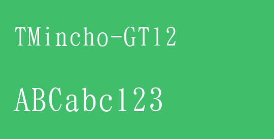 TMincho-GT12