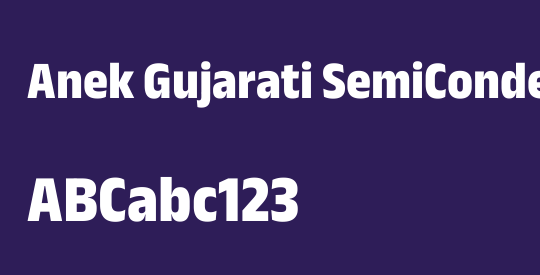 Anek Gujarati SemiCondensed ExtraBold