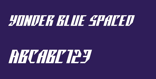 Yonder Blue Spaced