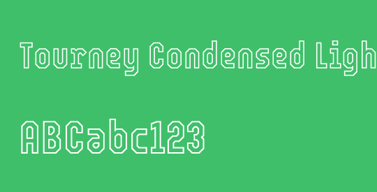 Tourney Condensed Light