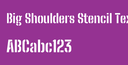 Big Shoulders Stencil Text ExtraBold