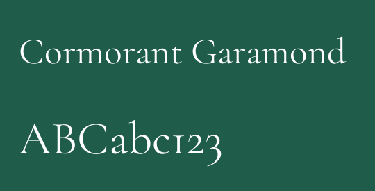 Cormorant Garamond