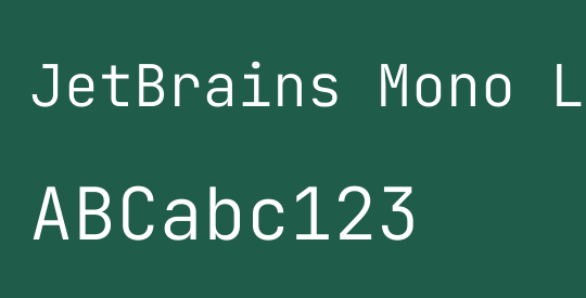 JetBrains Mono Light