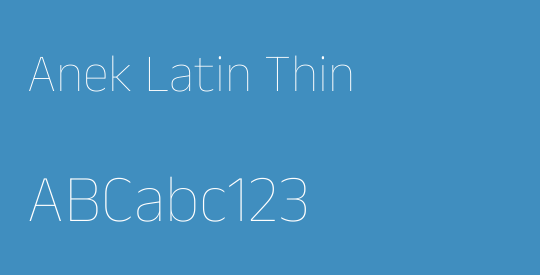 Anek Latin Thin
