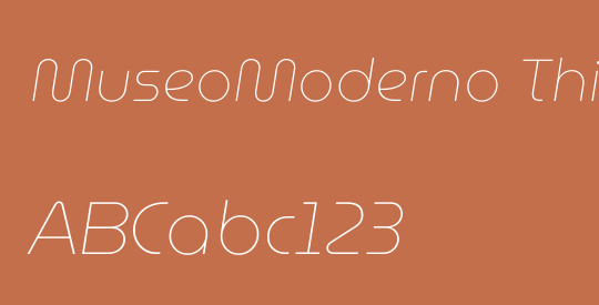 MuseoModerno Thin