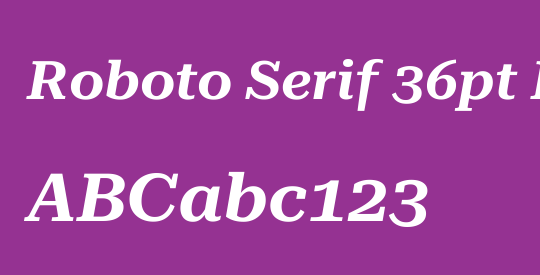 Roboto Serif 36pt Expanded SemiBold