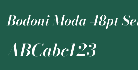 Bodoni Moda 48pt SemiBold
