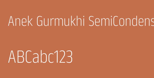 Anek Gurmukhi SemiCondensed ExtraLight