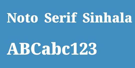 Noto Serif Sinhala SemiCondensed Black