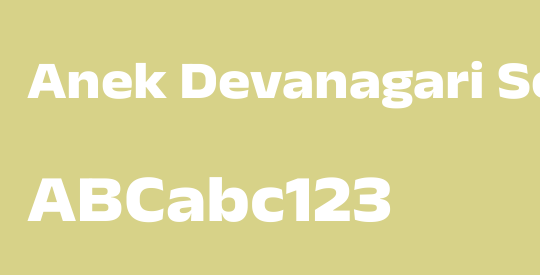 Anek Devanagari SemiExpanded ExtraBold