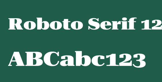 Roboto Serif 120pt ExtraExpanded Black
