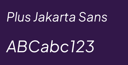 Plus Jakarta Sans