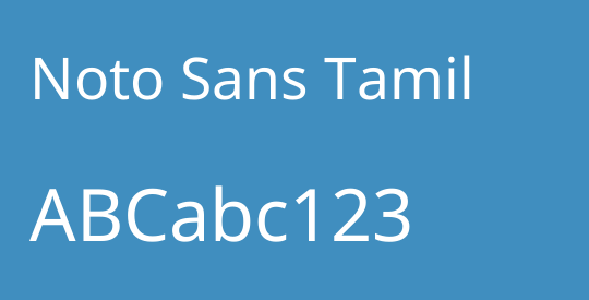 Noto Sans Tamil