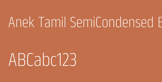 Anek Tamil SemiCondensed ExtraLight