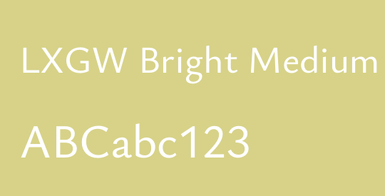 LXGW Bright Medium
