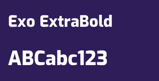 Exo ExtraBold