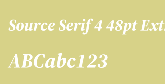 Source Serif 4 48pt ExtraBold
