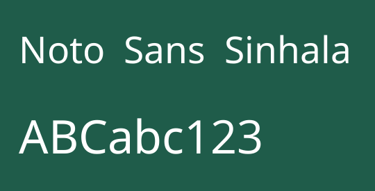 Noto Sans Sinhala