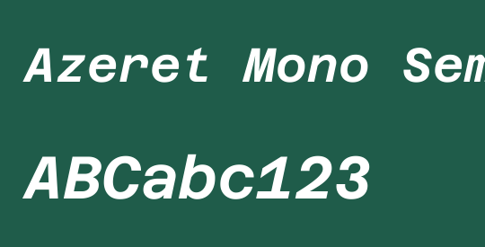 Azeret Mono SemiBold