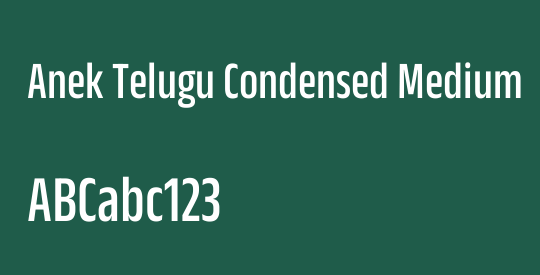 Anek Telugu Condensed Medium