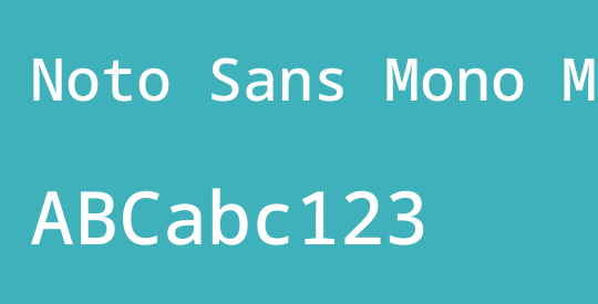 Noto Sans Mono Medium
