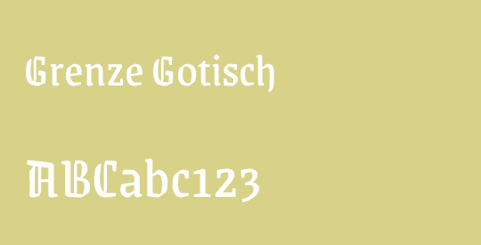 Grenze Gotisch