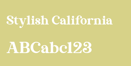 Stylish California