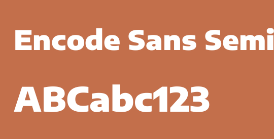Encode Sans SemiExpanded Black