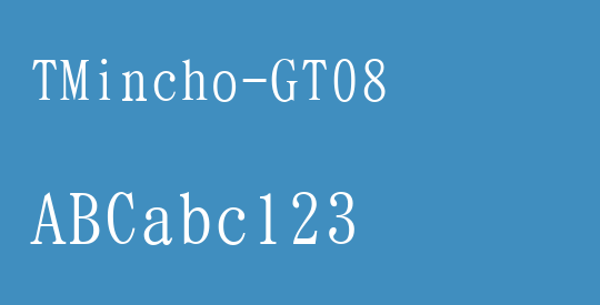 TMincho-GT08