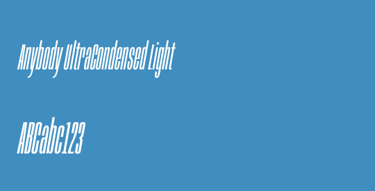 Anybody UltraCondensed Light