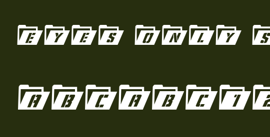 Eyes Only Semi-Condensed Italic