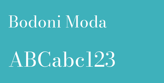 Bodoni Moda