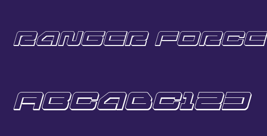 Ranger Force 3D Italic
