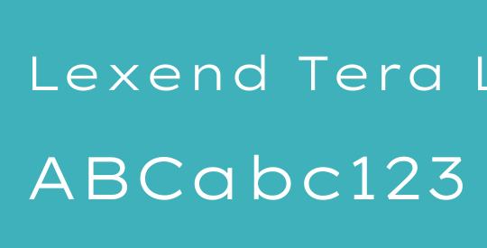 Lexend Tera Light